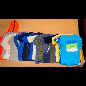 Boys 16 piece size Large shirt bundle.